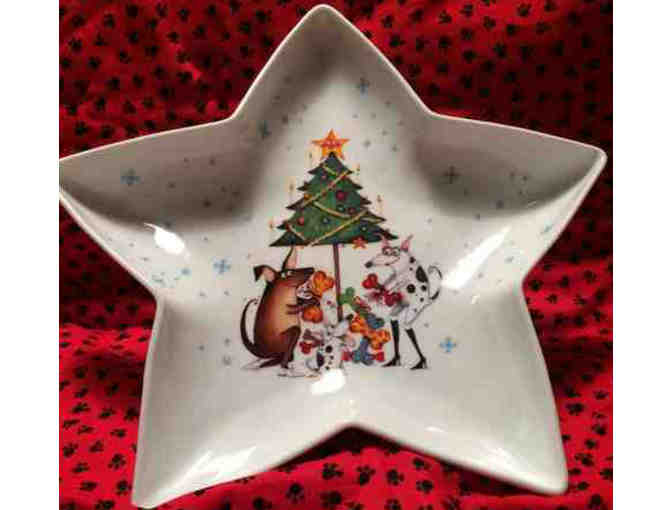 Doggy decorated dish/bowl