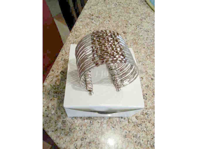 Wrapped=metal cuff bracelet