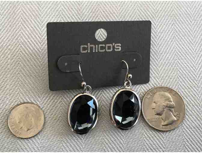 Chicos dropblue/gray pierced earrings