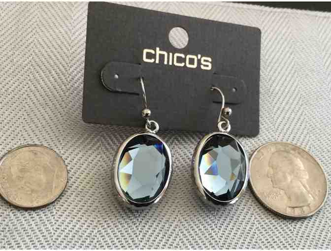 Chicos dropblue/gray pierced earrings