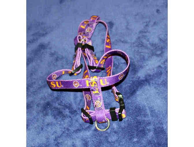 LSU purple and gold leash