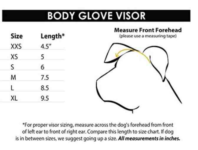 Body Glove Pet Visor, Size S