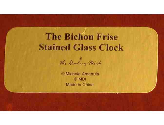 The Danbury Mint 'Bichon Frise Clock' by Michele Amatrula