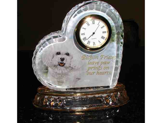 Bradford Exchange Bichon Frise Clock