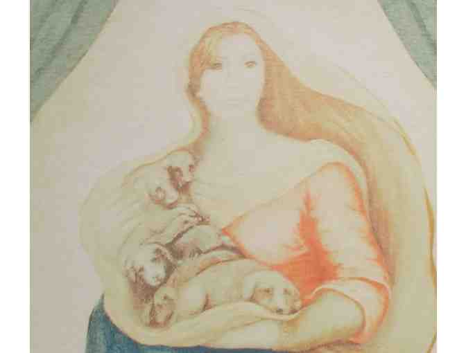Madonna of the Puppy Mill print