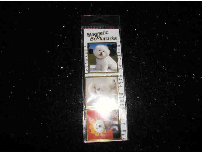 Bichon Frise magnetic bookmarks