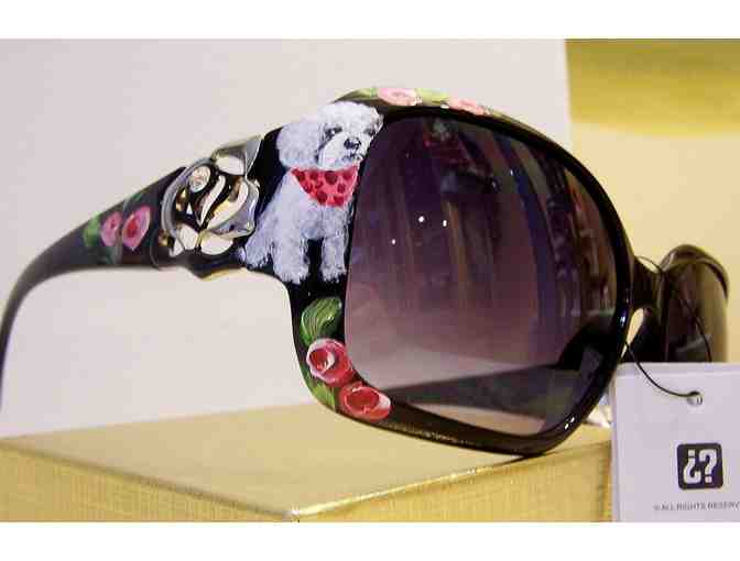 Hand painted VG Bichon sunglasses