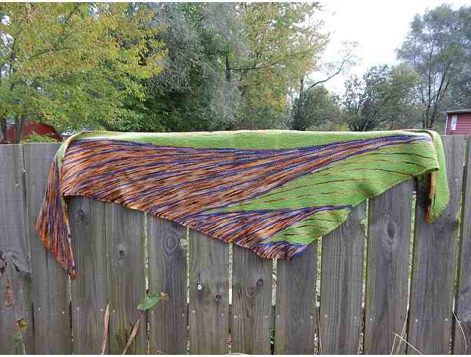 'Pheasant in the Grass' Shawl