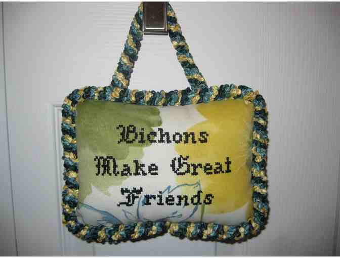 Door Pillow - Bichon Friends