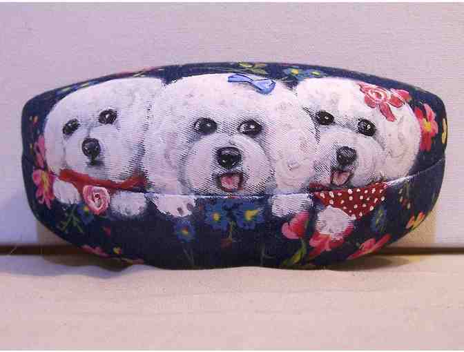 Bichon Hand Painted sunglass hardcase