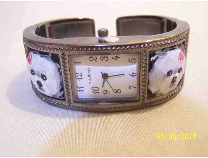 Bichon Hand Painted Narmi wrist watch