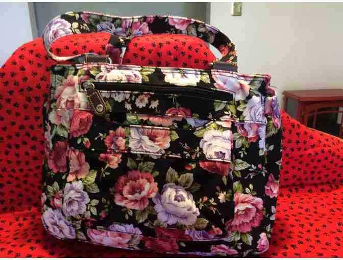 Beautiful Large Canvas Bichon Purse