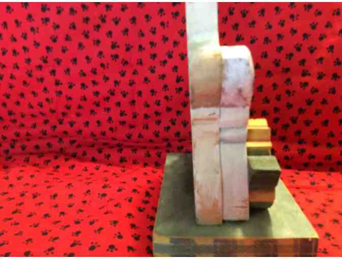 Bichon in Rocking Chair With Teddy