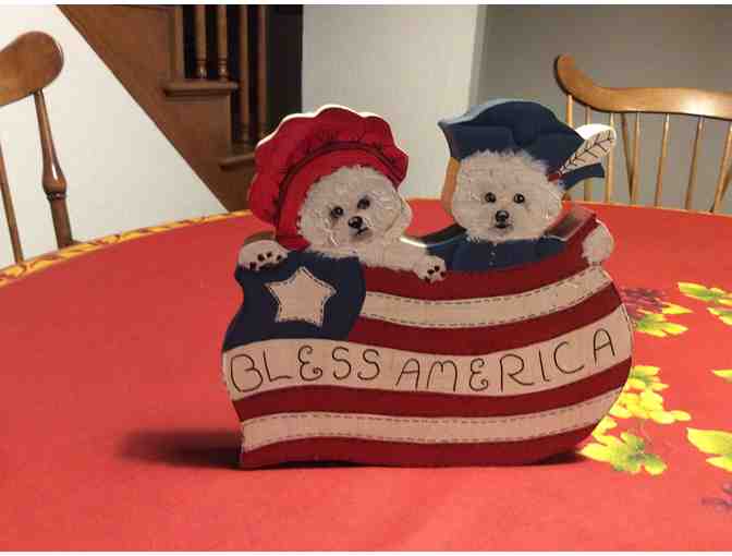 Bless America Bichon decoration