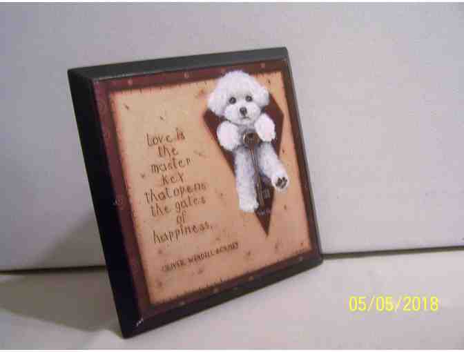 Hand painted Bichon inspirational art
