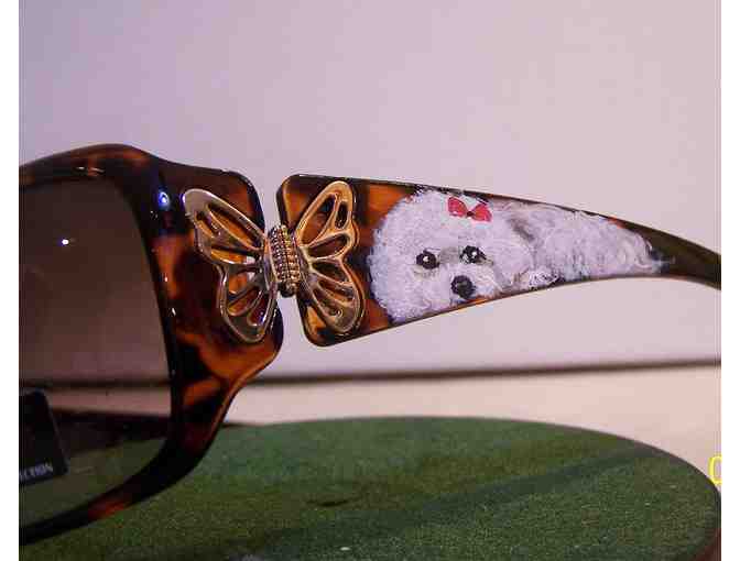 Bichon Hand Painted sunglasses