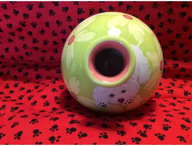 Pink and Green Round Vase