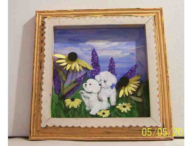 Bichons Hand Painted Original Painting
