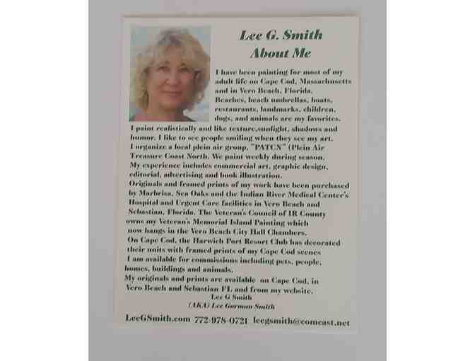 The Bichon Boat Print - 5 x 7 FRAMED