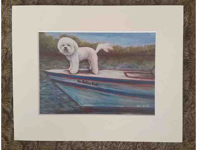The Bichon Boat Print - 5 x 7