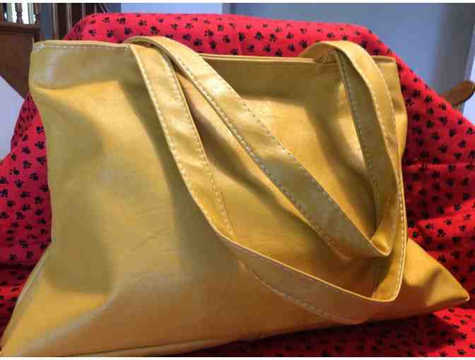 Yellow/Gold Bichon Tote Purse