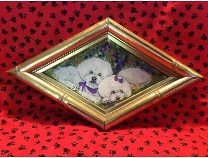 Two Adorable Bichons painting