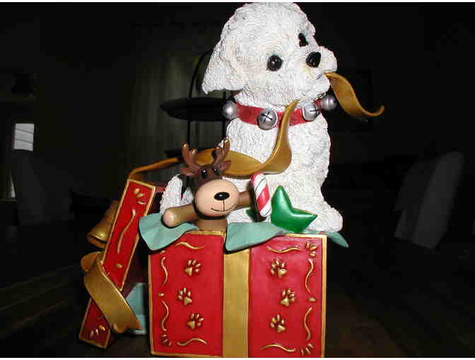 Danbury Mint - Puppies First Christmas - Large sculpture