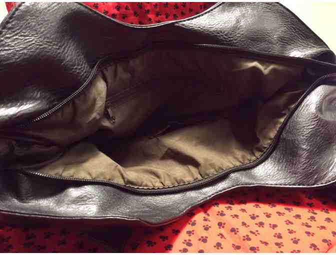 Faux Leather Bichon Hobo Bag/Purse