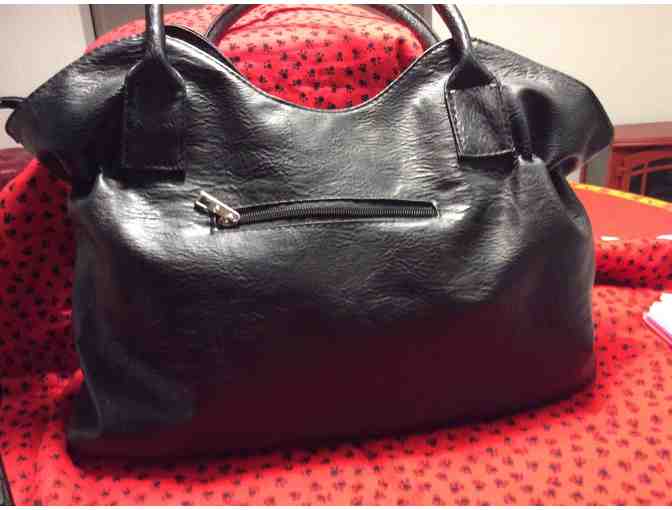 Faux Leather Bichon Hobo Bag/Purse