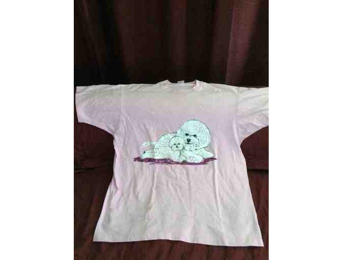 Tshirt with Hand Painted Bichons