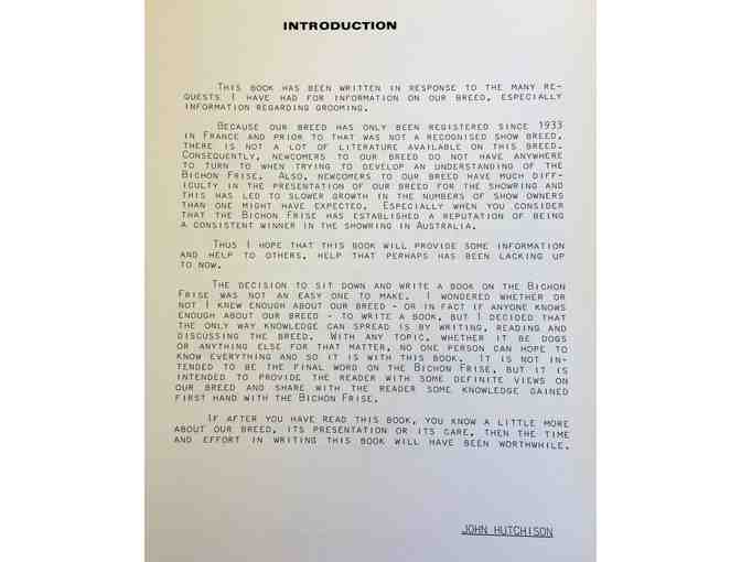 THE BICHON FRISE, A PRACTICAL APPROACH