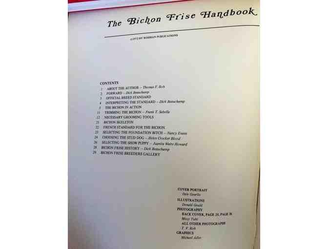 THE BICHON FRISE HANDBOOK by Dick Beauchamp