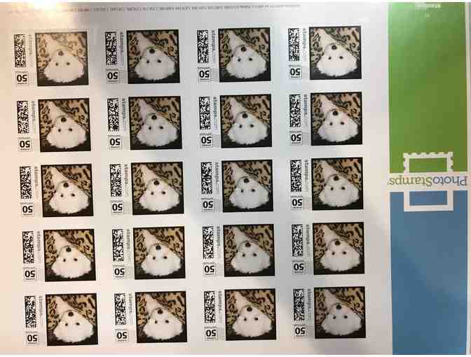 Bichon Puppy USPS Sheet of 50 Cent Stamps