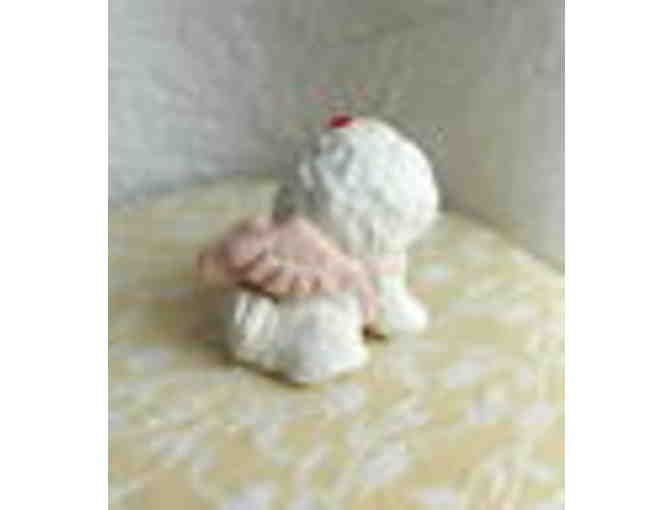 Hand sculpted Bichon Frise with Heart - New!!