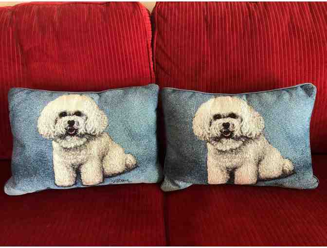 Pair of Bichon Pillows