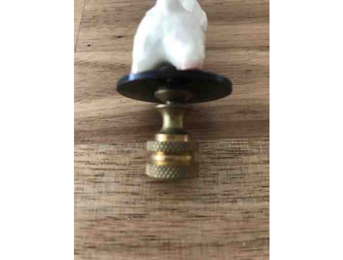 Bichon lamp finial