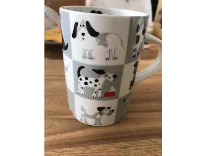 Grey/White Dog mug