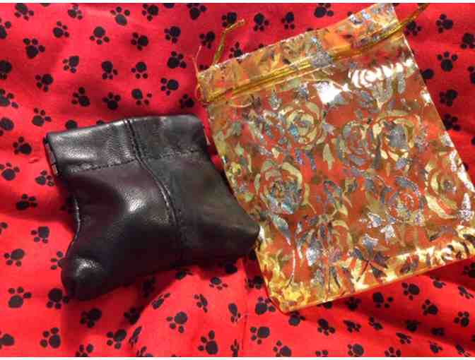 Leather Bichon Coin Purse