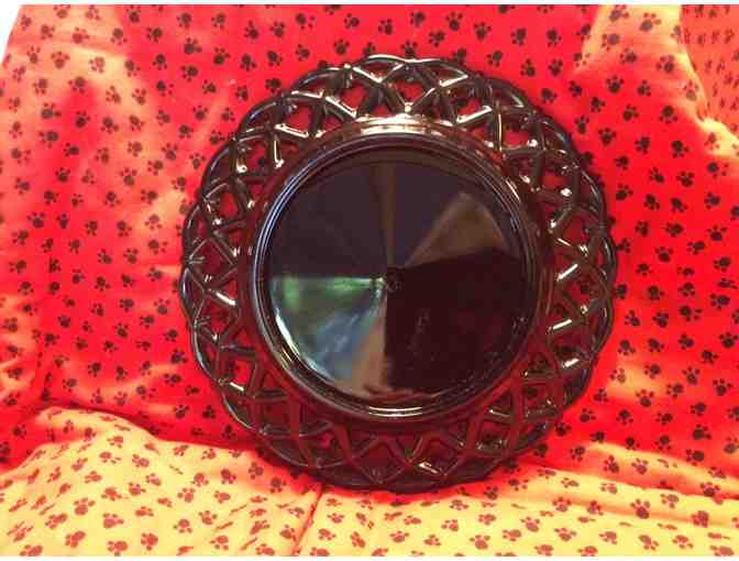 Decorative Dog Plate and Stand