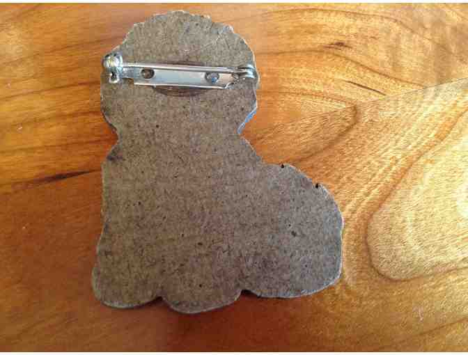 Hand crafted bichon pin