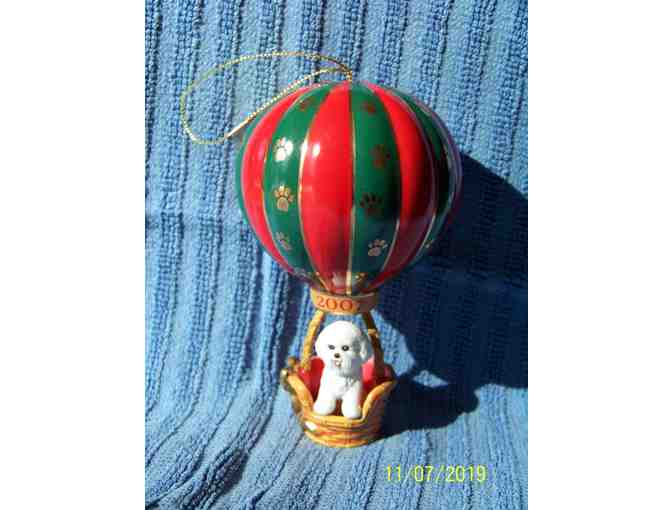 Danbury Mint Bichon Christmas Ornament