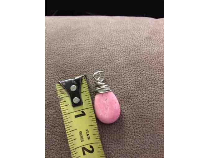 Pink turquoise pendant