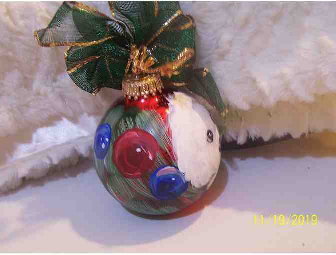 handpainted Bichon ornament