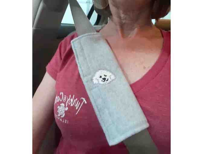 Bichon Seatbelt Covers - ONE PAIR