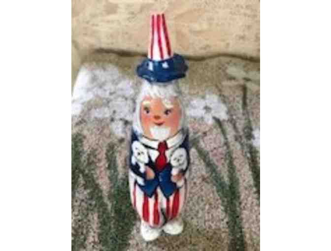 Uncle Sam with Bichons