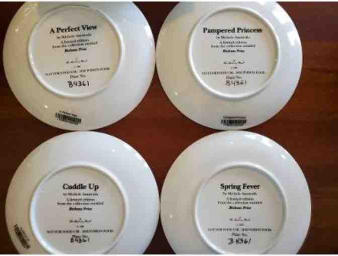Danbury Mint Bichon collector plates - Set of 4