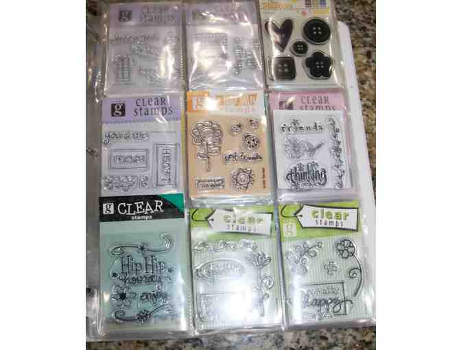 Clear Stamps in Binder Lot