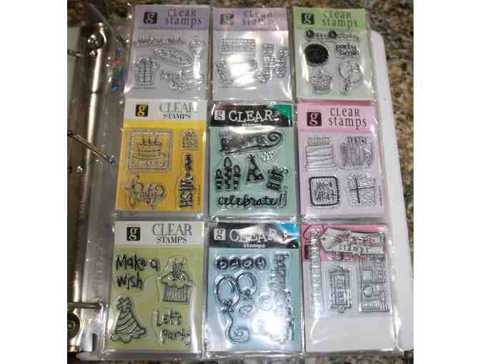 Clear Stamps in Binder Lot