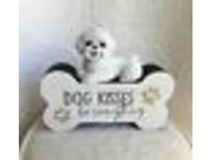 Hand sculpted Bichon Frise - 'Dog Kisses for Everything'
