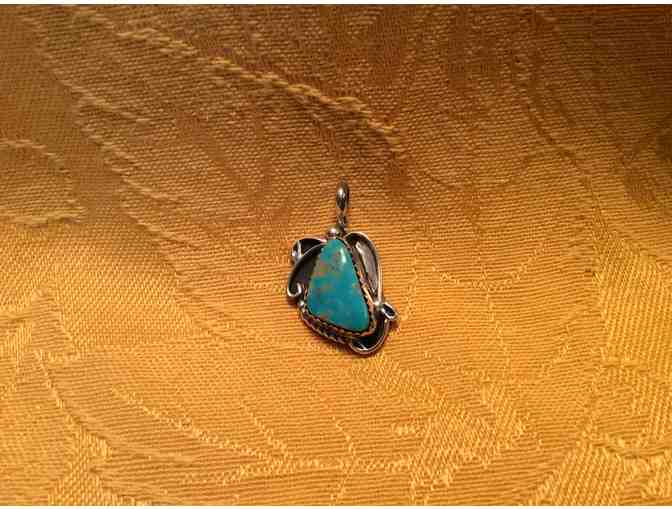 Navajo Custom Turquoise Pendant